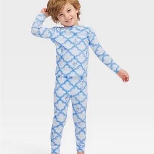 Toddler Geo Trellis Pajama Set Blue - Roller Rabbit x Target 4T